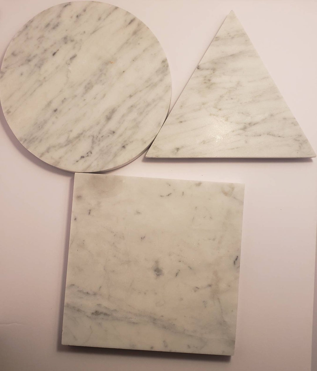 Handmade Bianco Carrara Marble, Hot Plate. Perfect to Protect Your
