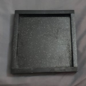 Handmade Absolute Black Granite Tray 6&quot; × 6&quot; height 1&quot;, perfect for your nightstand, bathroom, or I use them as suishi serving tray.