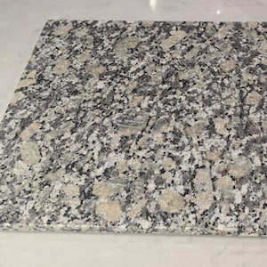 Rockville White Granite Squares up to 12 inches Trivets / Tabletops / Decorative Marble Pieces in many sizes FREE SHIPPING