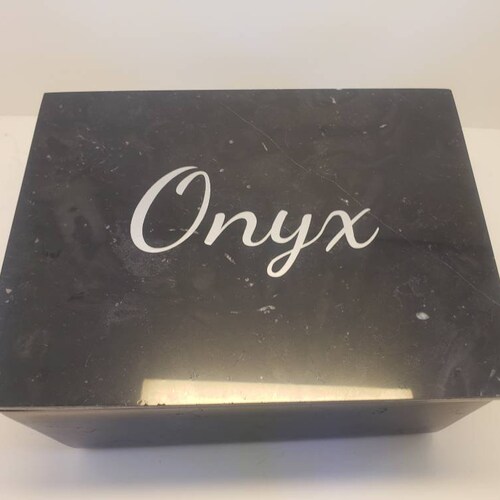 Handmade Nero Marquina Black Marble Box 8
