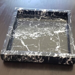 Handmade  Marble Trays 6&quot; × 6&quot; perfect for your nightstand, bathroom, or I use them as suishi serving tray available in a variety of stones