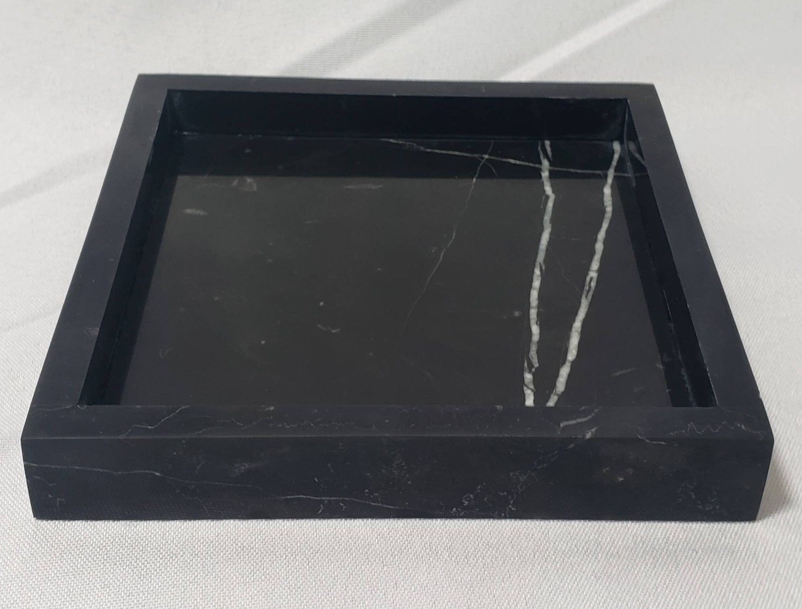 Nero Marquina Marble Tray in Your Choice of Sizes Perfect - Etsy