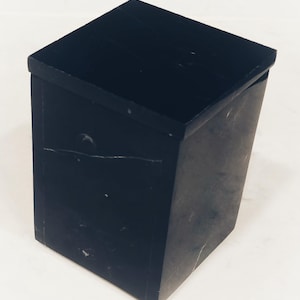 Handmade  Marble box 4"×4" height 5 1/2"  available in a variety of stone types  polished inside and out free shipping to The United States