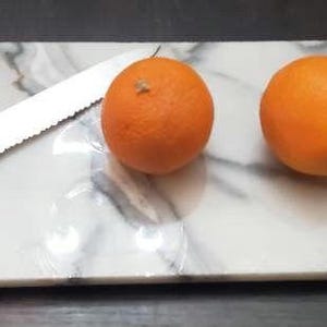 Marble Stone Handmade Charcuterie cheese tray serving tray 6&quot;×18&quot;  available in a variety of stone types and colors Free Shipping