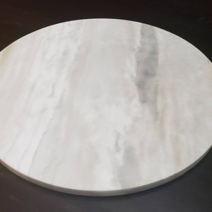 Sienna Azul Marble 1/2 inch thick circles diameter available 6" to 23"perfect for centerpiece art base. our for your elegant table top