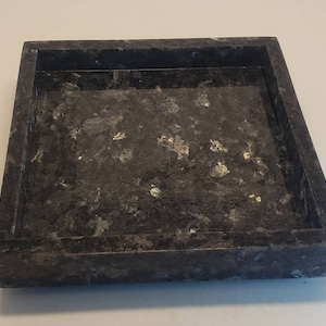 Handmade  Marble Trays 6&quot; × 6&quot; perfect for your nightstand, bathroom, or I use them as suishi serving tray available in a variety of stones