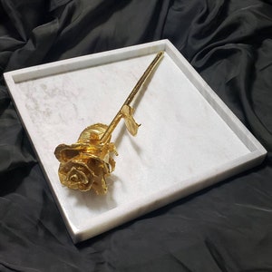 Handmade Ocean Silver Marble Tray 10&quot; × 10&quot; x 1&quot;(height), Free Shipping Beautiful perfect for a housewarming gift. lovely centerpiece tray