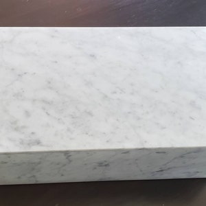 Handmade Bianco Carrara Box 17 3/4&quot;×10 3/4&quot; height 6 1/8&quot; Large beautiful storage or centerpiece. Free Shipping to The United States