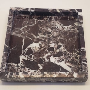 Rosso Levanto Marble Tray in your choice of sizes , perfect for your nightstand, bathroom, or table decor beautiful decor.