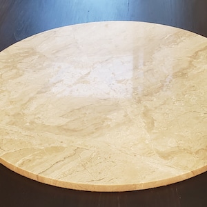 Royal Beige Tabletops/ Trivets Up to 24 inches/ Tabletops / Decorative Marble Pieces in many shapes and sizes FREE SHIPPING