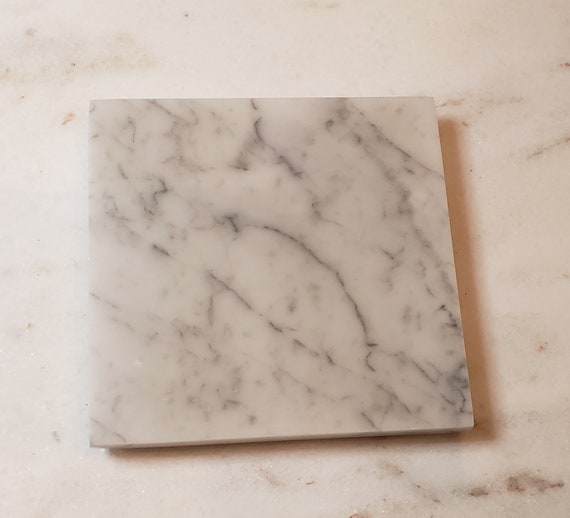 Bianco Carrara Marble Stone Cooling Pad for Guinea Pig, Chinchilla