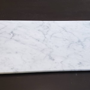 Marble centerpiece/large serving tray 12&quot;×24&quot; Bianco Carrara Marble Free Shipping