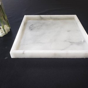 Handmade Stone Trays 10&quot; × 10&quot; FREE SHIPPING perfect charcuterie tray, bathroom decor, or serving tray available in a variety of stone types