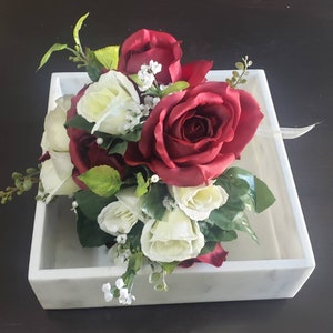 Handmade Marble tray/box 11&quot; × 11&quot; height 3&quot; Available in a variety of stone types FREE SHIPPING a perfect elegant storage box.