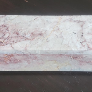 Dynasty Cream marble box weekly pill box 7"×2 1/4" height 2 3/8" box with weakly pill organizer FREE SHIPPING image 9