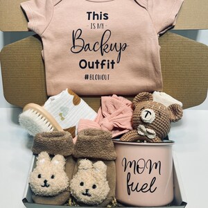 Baby Shower Gift Box for Newborn Baby Girl Gift to Welcome Baby, Congrats Gift for New Parents, New Mama Gift, Congrats Gift for Baby Bear