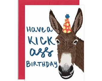 Kick Ass Birthday Card