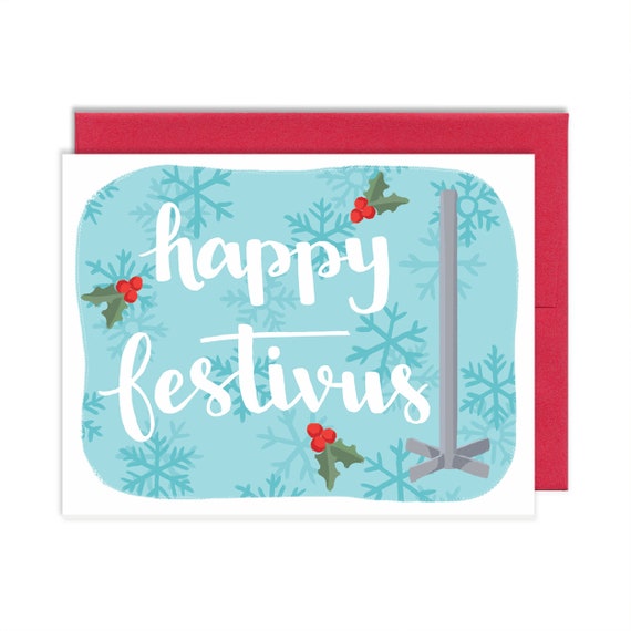 Happy Festivus Greeting Card Christmas Holiday Seinfeld | Etsy