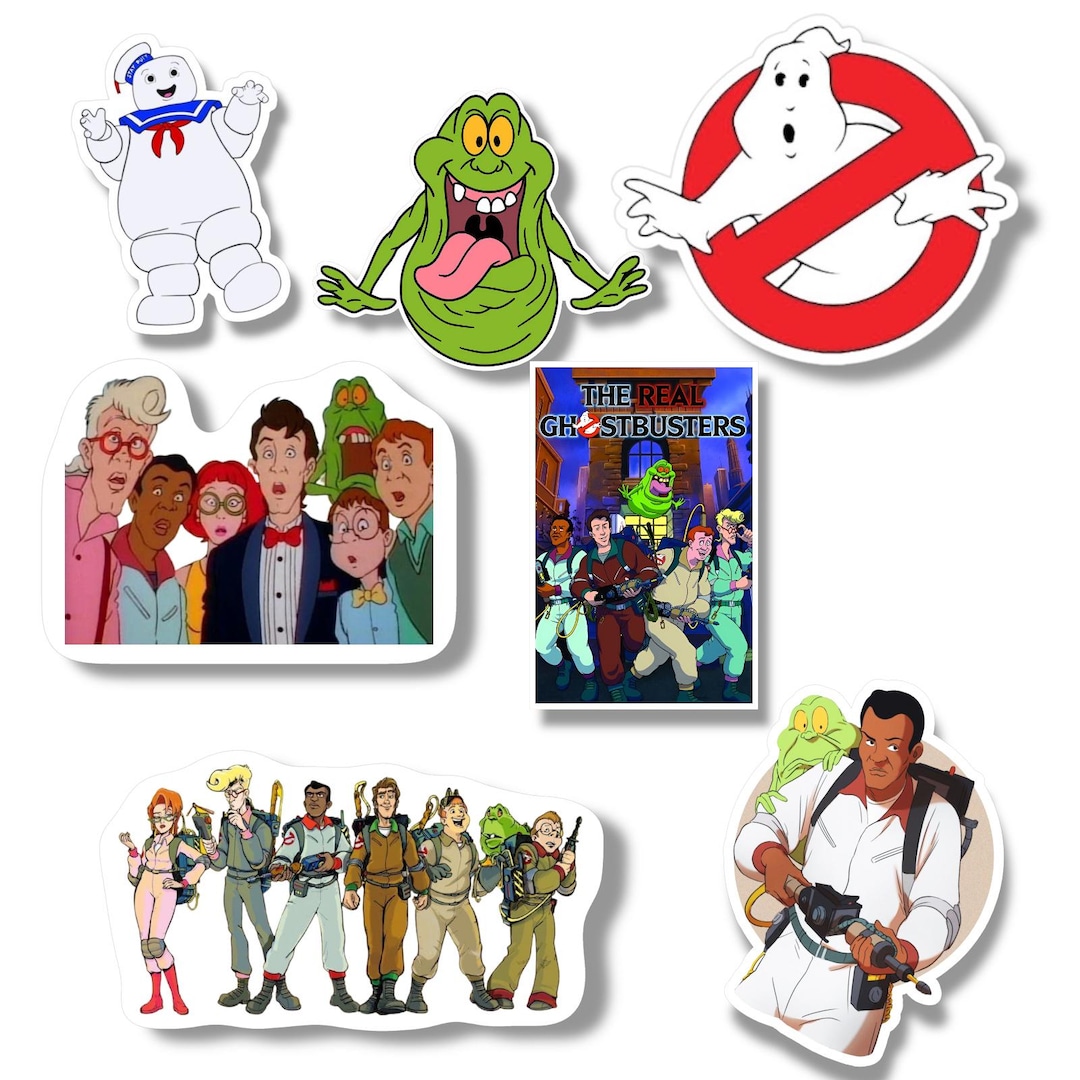 Ghostbusters Retro Cartoon Sticker Pack 1980s Inspired - Etsy