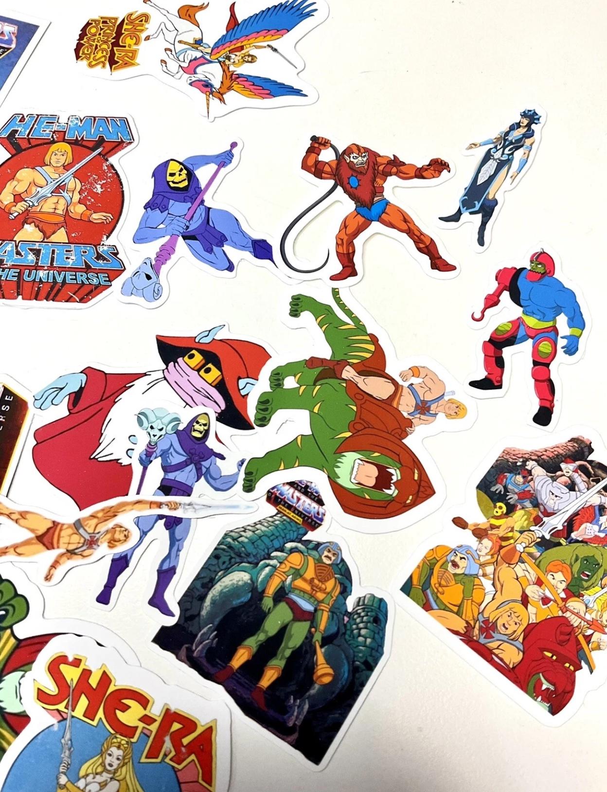 Heeman Sticker He Man Masters of the Universe Stickers 5 Pack 1980s Reproduction ...