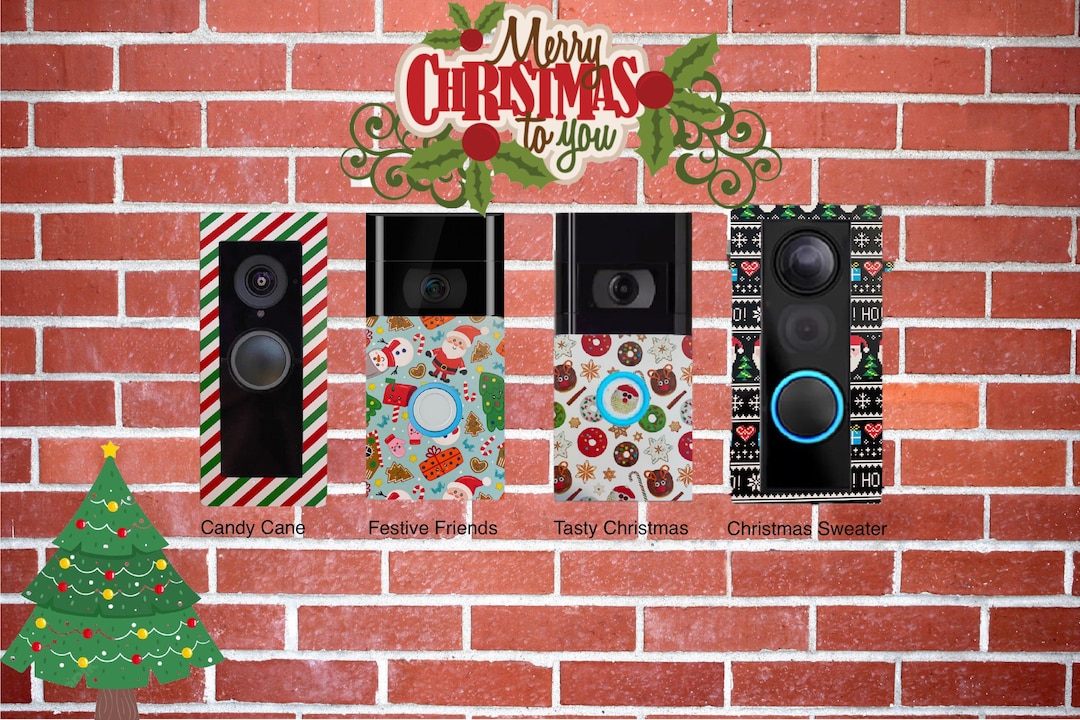 Ring Doorbell Christmas Decal Etsy
