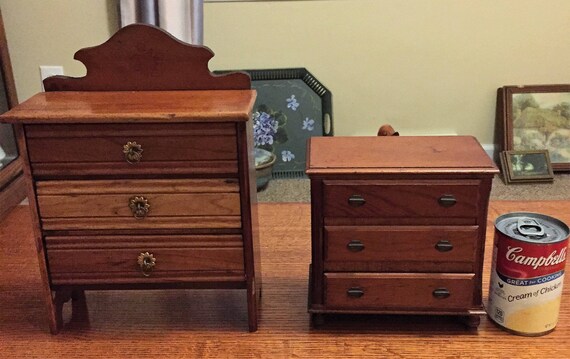 Two 2 Vintage Salesman Sample Dressers Buy One Or Make An Etsy