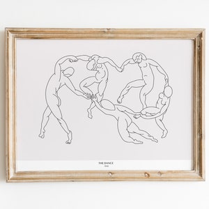 Henri Matisse Beige Poster, Vintage Cut-Outs Art Print, 60s Vintage Minimalist Poster, Matisse The Dance Wall Art Poster
