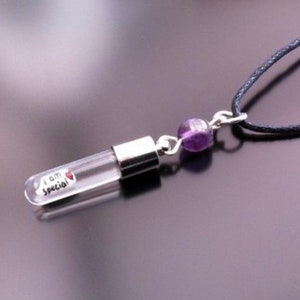 PERSONALISED pendant RICE CHARM On waxed cord Name on rice - personalised with your choice of name
