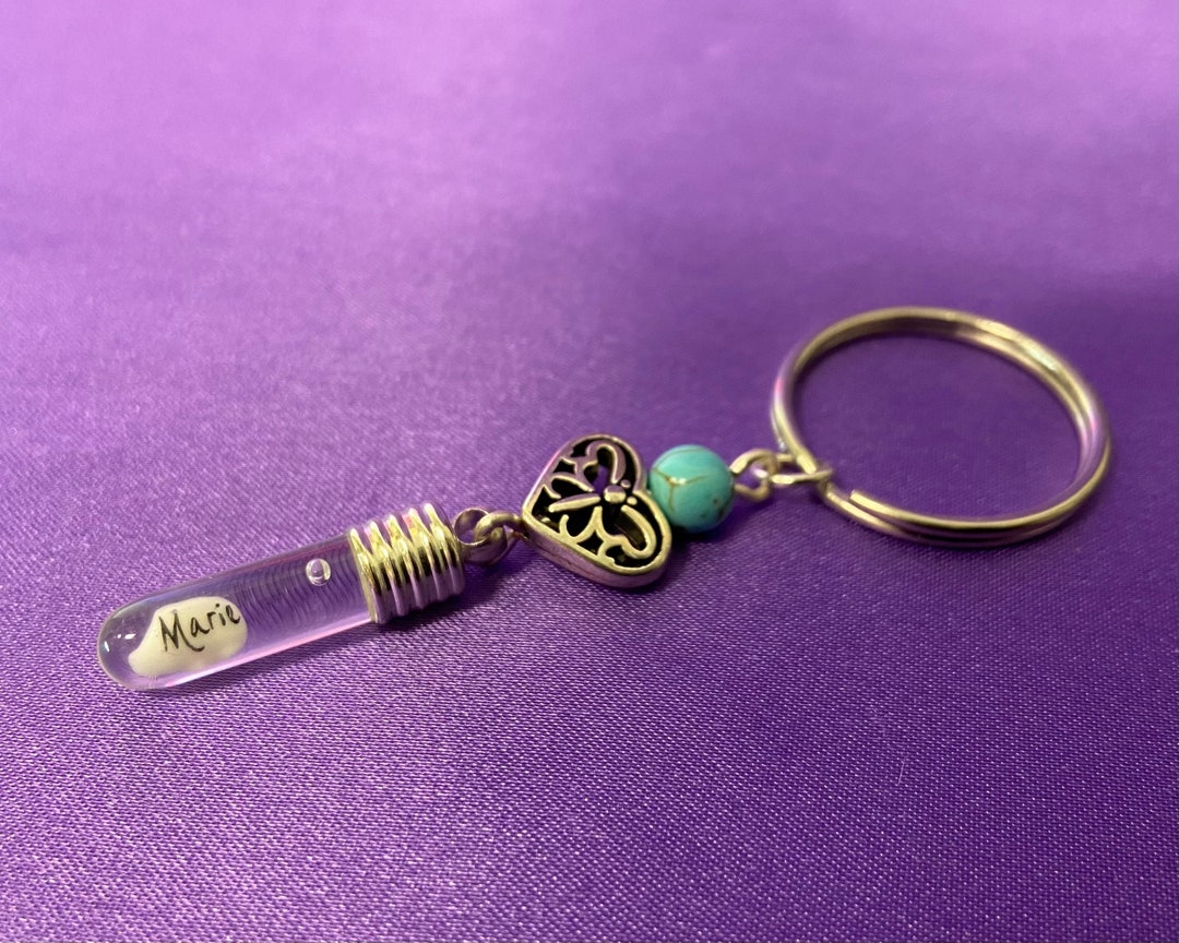 Personalised HEART KEYRING Name on Rice Personalised With Your Choice of Name.lovely Souvenir Set in a Key Ring Etsy UK