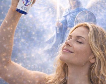 Archangel Michael Energy aura Mist channeled spray with Free Positivity card