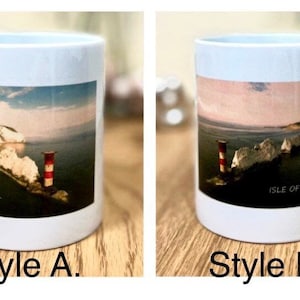 The Needles at Isle of Wight mug can be personalised with a name