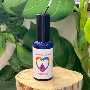 Mgiełka energetyczna Violet Flame Aura Energy Mist z darmową kartą Positivity
