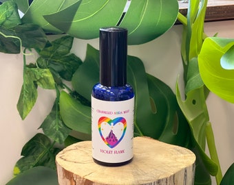 Violet Flame Aura Energy Mist channeled spray with Free Positivity card
