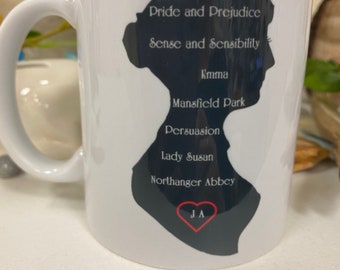 Jane Austen Isle of Wight quote mug can be personalised with a name