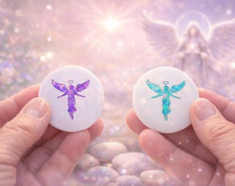 Angelic Sacred Energy Handheld or as a Necklace made with divine energy and crystals