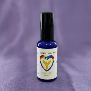 Spray canalizado Aura Energy Mist del Arcángel Uriel con tarjeta Positividad gratis