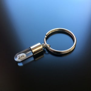 PERSONALISED RICE charm KEYRING Name on rice - personalised with your choice of name...lovely souvenir set in a key ring