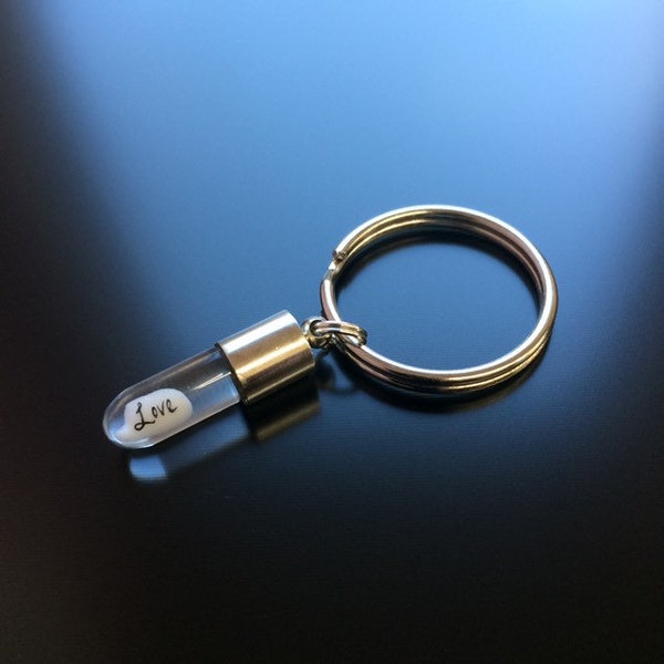 Name on Rice Grain Keychain Etsy