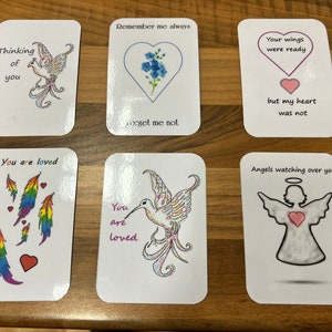 For someone grieving - Positive Loving words captured as a purse card or greeting card