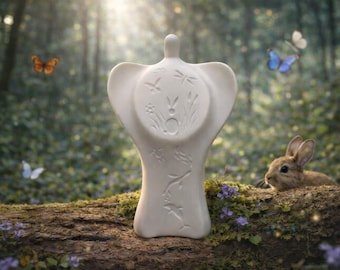 Archangel Ariel Sculpture: Handmade Healing Meditation Statue