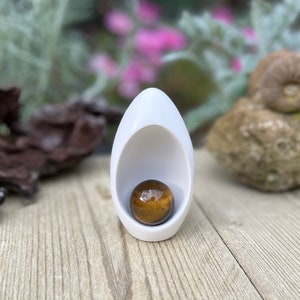 Creation Sculpture - With Gem Stone Sphere