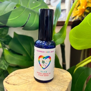 Spray canalisé Aura Energy Mist Native American Spirit United avec carte de positivité gratuite