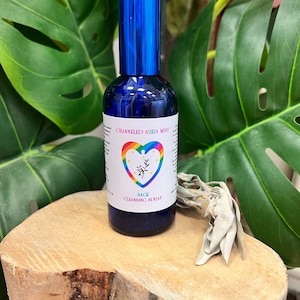SAGE  cleansing spray for rooms and Aura Energy Mist Spray with Free Positivity Card