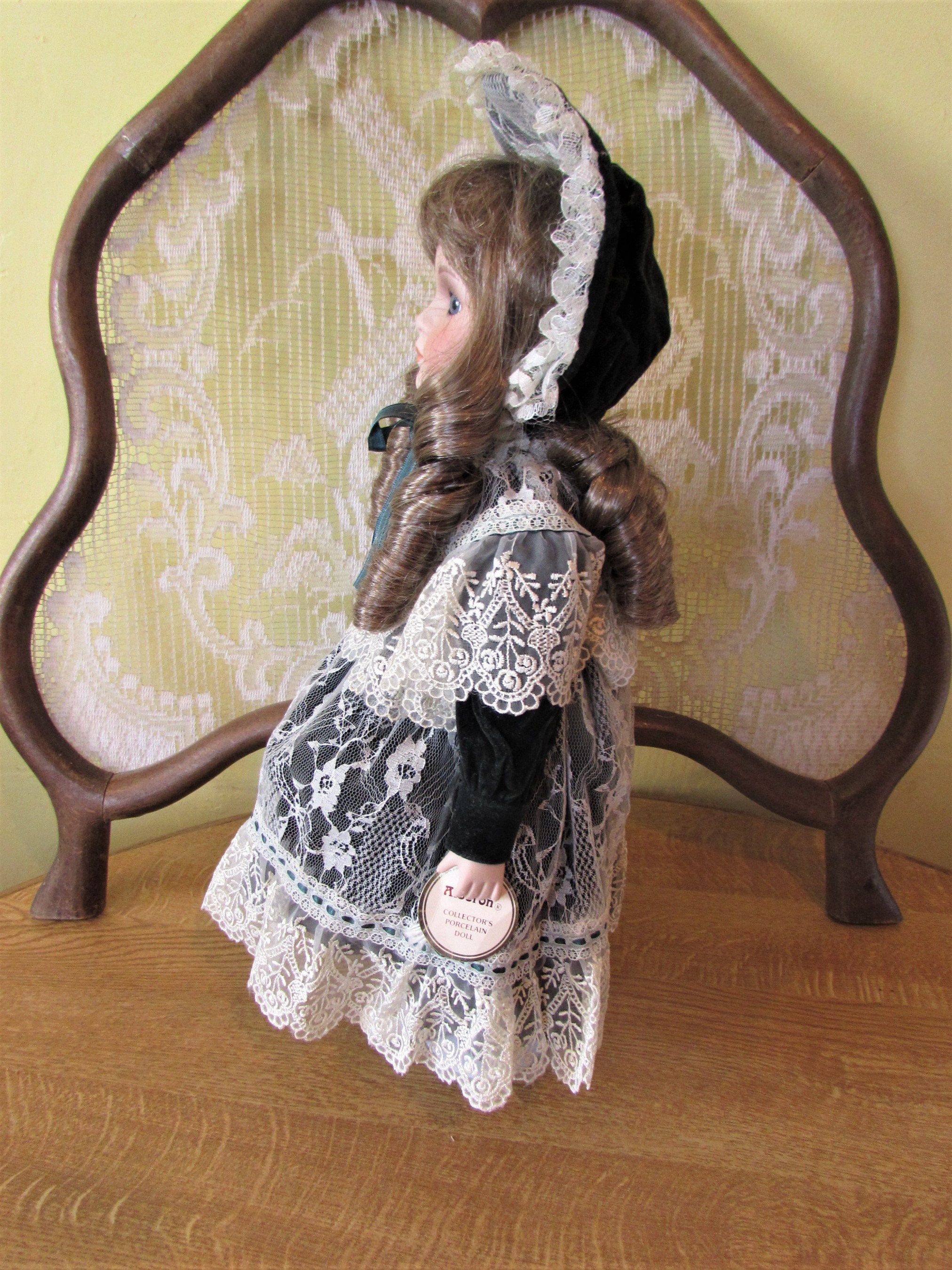 Vintage Hand-crafted Alberon Collectable Porcelain Doll 17” Boxed