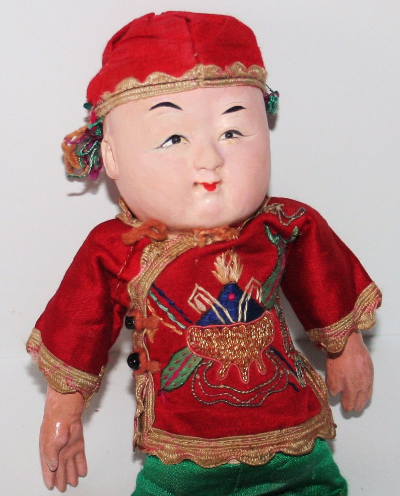 Antique Vintage Oriental Doll Very Old Etsy