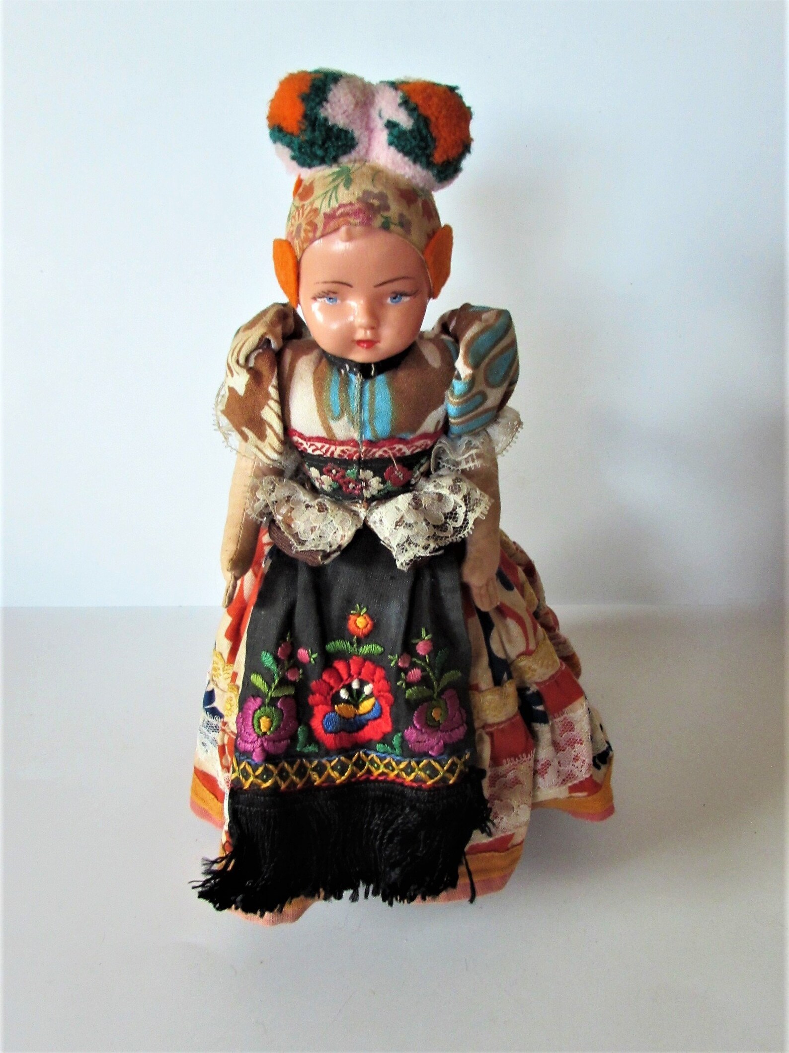 Unique Antique/vintage Hungarian Doll Wearing National Etsy