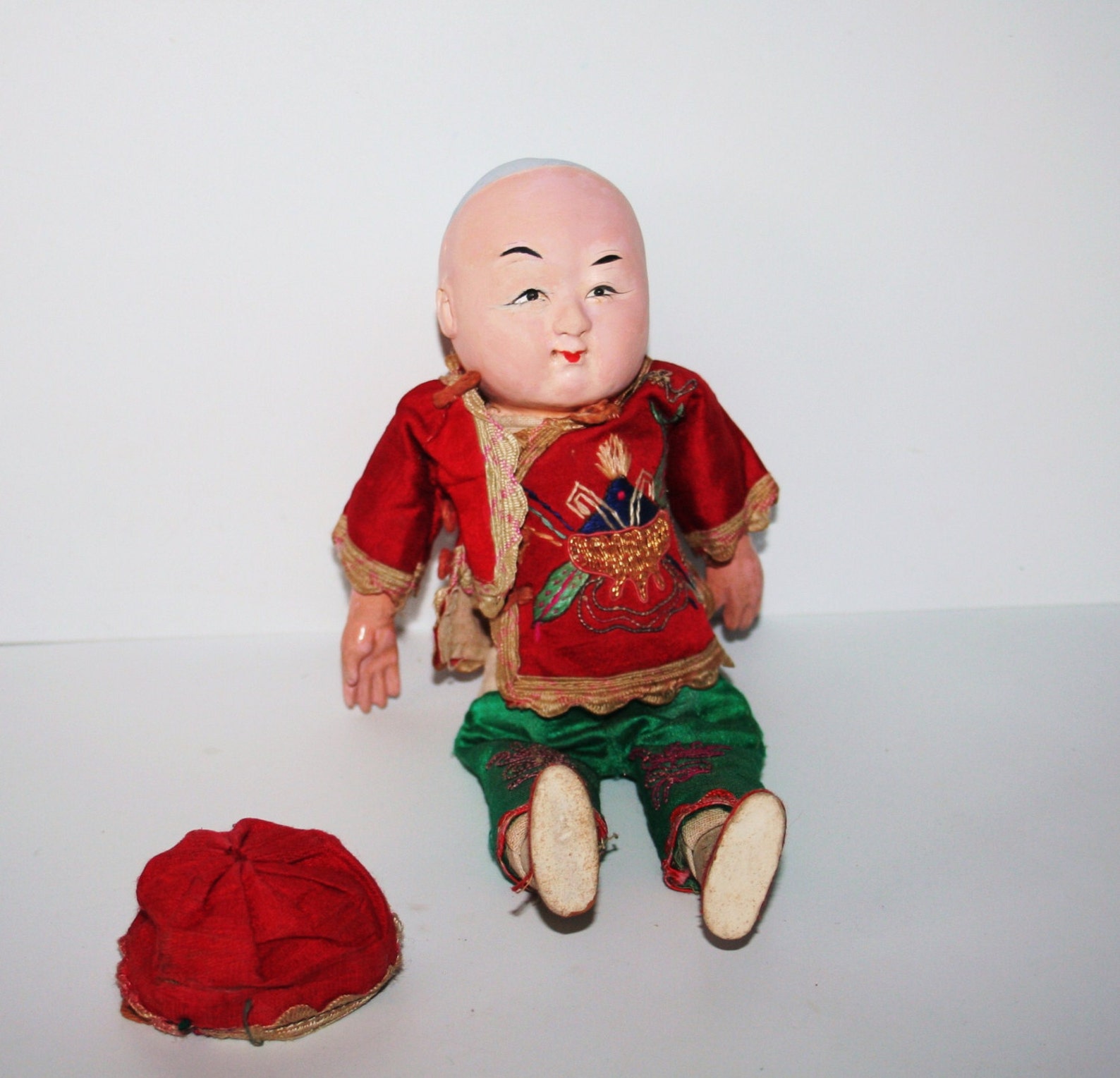 Antique Vintage Oriental Doll Very Old Etsy