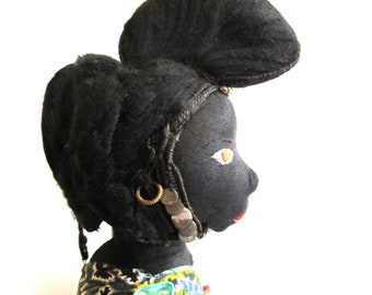 Large Vintage Collectable Handmade African Doll.