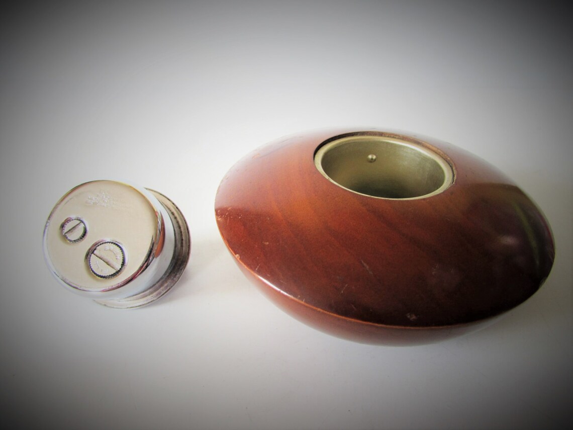 Stunning Vintage Ronson Table Lighter in A Wood Base Not Etsy