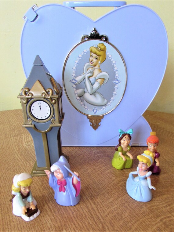 Super Vintage Disney Cinderella Ballroom Castle Valise Playset